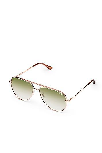 Topshop *rose Gold High Key Sunglasses By Quay