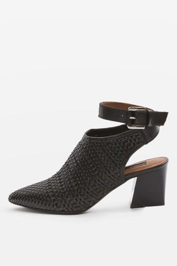 Topshop Nett Woven Pointed Shoes