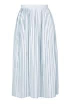 Topshop Petite Jersey Pleated Midi Skirt