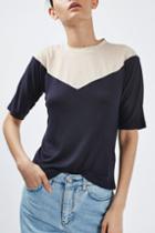 Topshop Illusion Bardot Neckline Tee By Boutique