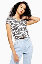 Topshop Tall Tiger Print T-shirt