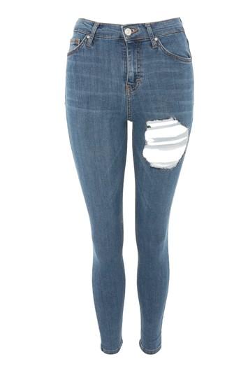 Topshop Moto Thigh Rip Jamie Jeans