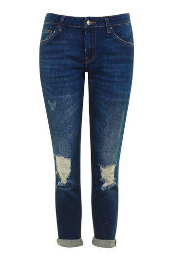 Topshop Petite Extreme Rip Lucas Jeans