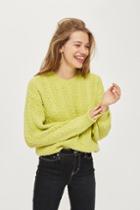 Topshop Braided Cable Knit Sweater