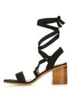 Topshop Narda Ankle-tie Mid Sandals