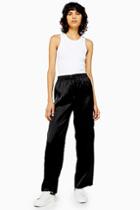 Topshop Slouch Satin Jogger Trousers