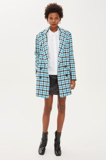 Topshop Houndstooth Coat