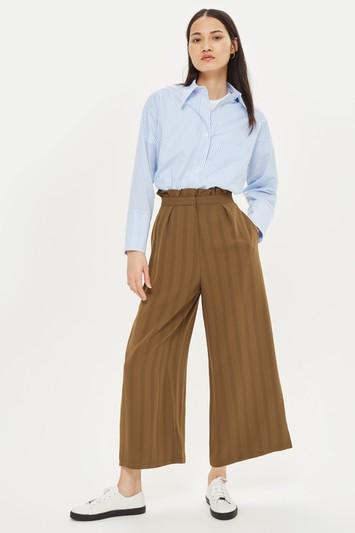 Topshop Tall Frill Waist Pants