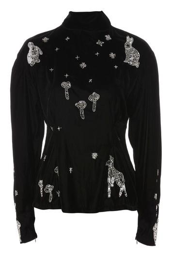 Topshop Fantasy Rabbit Embellished Top