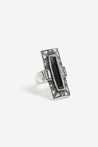 Topshop *rectangle Stone Ring