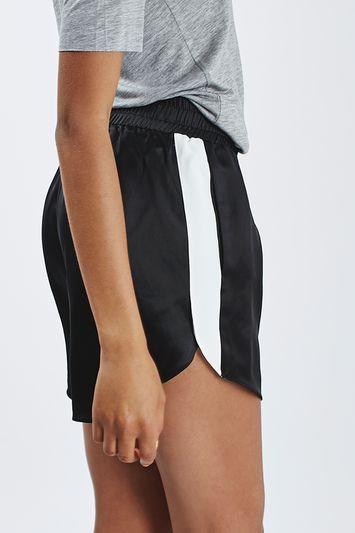 Topshop Striped Runner Short By Boutique