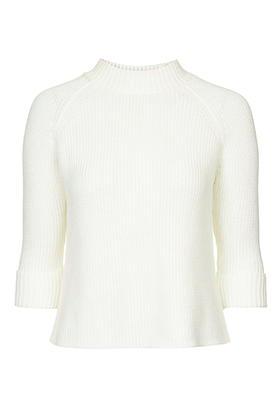 Topshop Boxy Turnback Cuff Knit