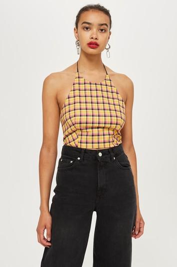 Topshop Picnic Halter Top