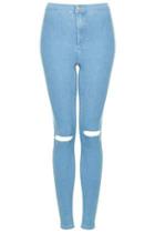 Topshop Moto Bleached Ripped Joni Jeans