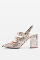 Topshop Gabriella Cross Strap Slingback Heel Shoes