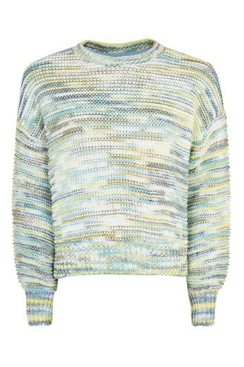 Topshop Rainbow Space Dye Jumper