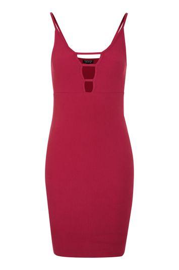 Topshop Rib T-bar Tunic Dress