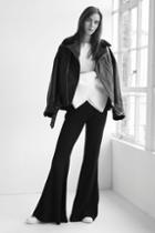 Topshop High Waist Circle Flare Trousers By Boutique