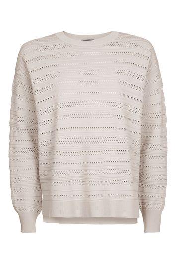 Topshop Ripple Stitch Mesh Jumper