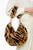 Topshop Florence Tiger Faux Fur Shoulder Bag