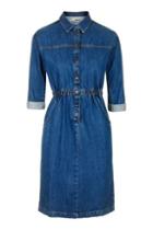 Topshop Moto Vintage Wash Denim Dress