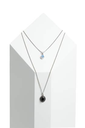 Topshop Two Stone Multi-row Necklace