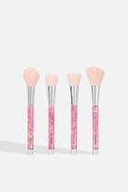 Topshop *pink Liquid Glitter Shut The Contour Brush Set By Skinnydip Beauty