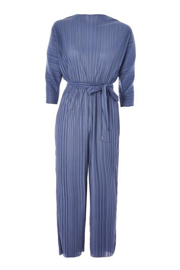 Topshop Batwing Plisse Jumpsuit