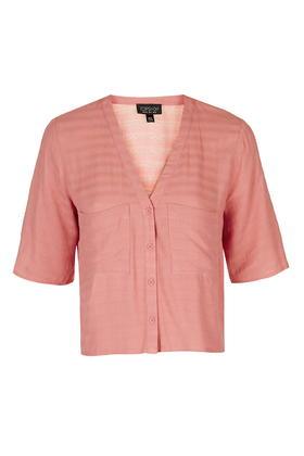 Topshop Casual Short Sleeve Blouse