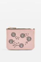 Topshop Riley Embroidered Studded Purse