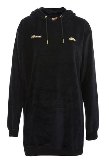 Topshop Velour Hoodie By Ellesse