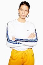 Topshop Tape Long Sleeve T-shirt By Champion