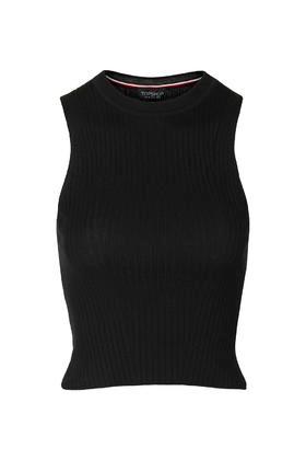 Topshop Sleeveless Skinny Rib Crop
