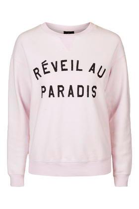 Topshop Tall Paradise Motif Sweat