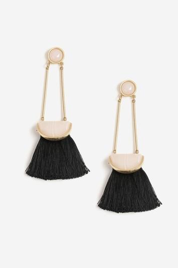 Topshop Semi Precious Stone Drop Earrings