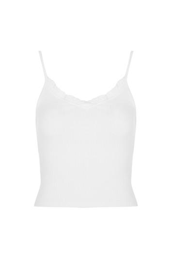 Topshop Petite Strappy Frill Camisole