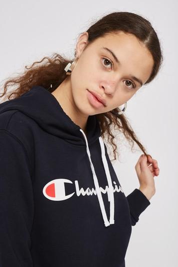 Topshop Logo Hoodie By Champion