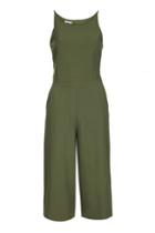 Topshop *sleeveless Culotte Jumpsuit By Wal