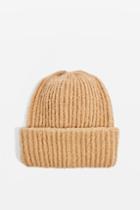 Topshop Camel Turn Up Beanie