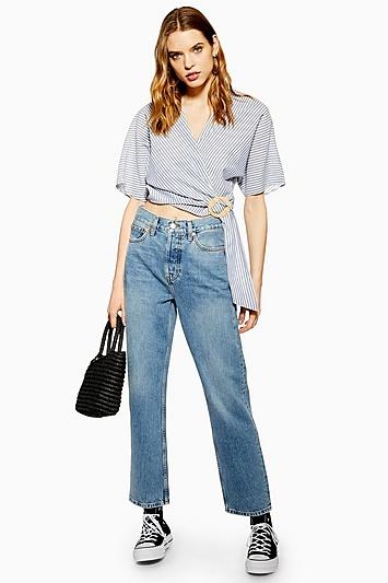 Topshop Mid Blue Dad Jeans