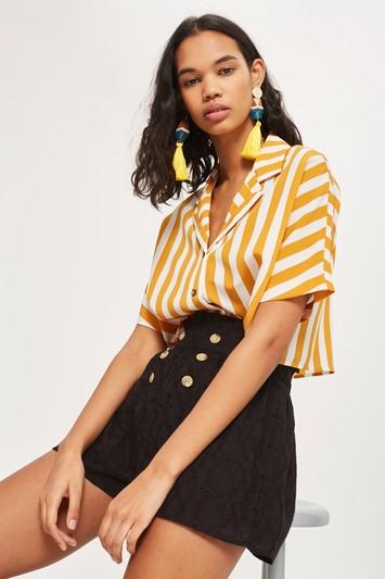 Topshop Heart Broderie Shorts