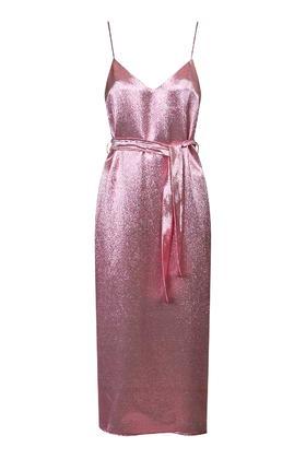 Topshop Layered Lam Panel Dress By Boutique