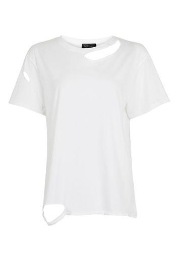 Topshop Extreme Nibbled T-shirt