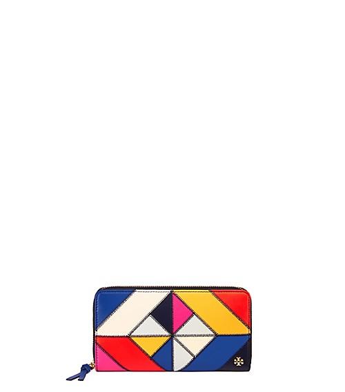 Tory Burch Diamond-stitch Zip Continental Wallet