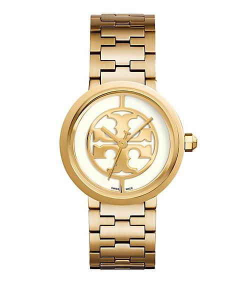 Tory Burch Reva Watch, Gold-tone/ivory, 36 Mm