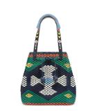 Tory Burch Woven Large Drawstring Tote