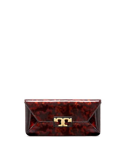 Tory Burch Gigi Tortoise Clutch