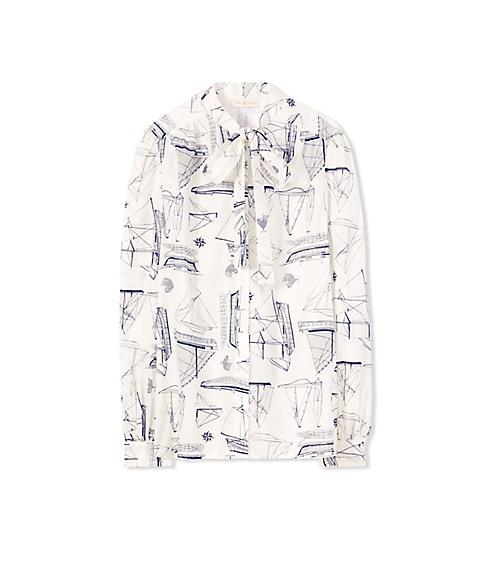 Tory Burch Kia Bow Blouse