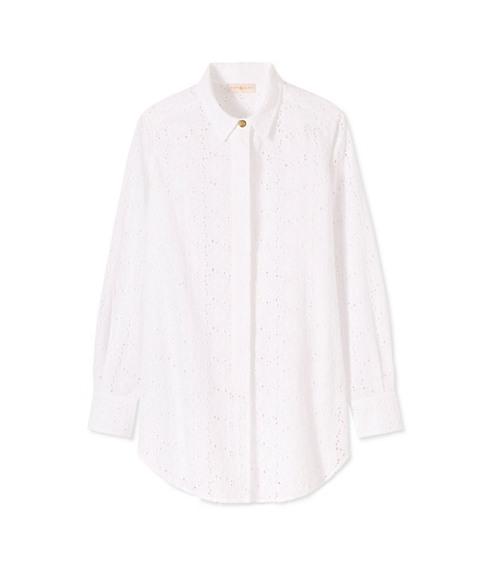 Tory Burch Broderie Beach Shirt