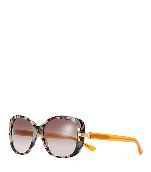 Tory Burch Serif-t Rectangle Sunglasses